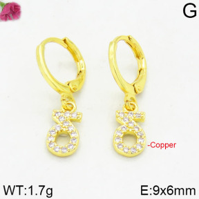 Fashion Copper Earrings  F2E400248bbov-J125