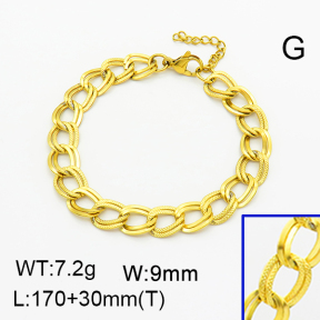 SS Bracelet  6B2003313ablb-G027