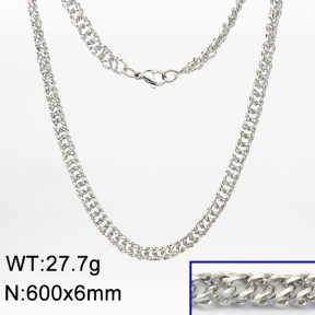 SS Necklace  6N2003303vbpb-G027