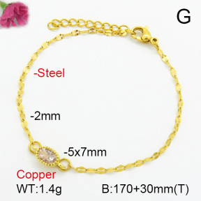Fashion Copper Bracelet  F7B400151vahk-G030