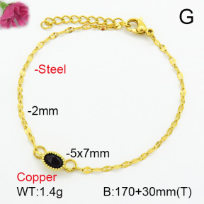 Fashion Copper Bracelet  F7B400164aahn-G030