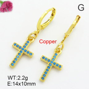 Fashion Copper Earrings  F7E400121aakh-G030