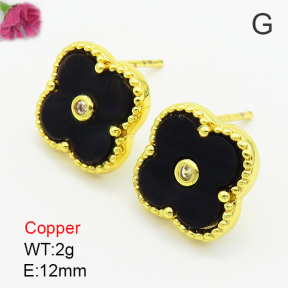 Fashion Copper Earrings  F7E400133bbov-G030