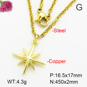 Fashion Copper Necklace  F7N200009vahk-G030