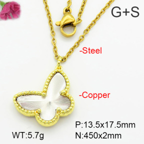 Fashion Copper Necklace  F7N200017baka-G030