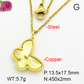 Fashion Copper Necklace  F7N200018baka-G030