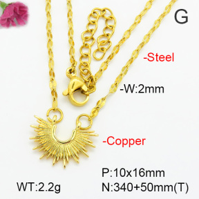 Fashion Copper Necklace  F7N200022vahk-G030