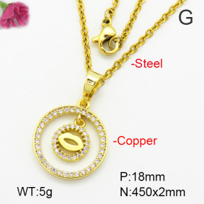 Fashion Copper Necklace  F7N400492vbmb-G030