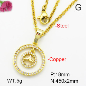Fashion Copper Necklace  F7N400493vbmb-G030