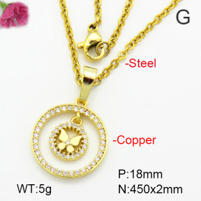 Fashion Copper Necklace  F7N400498vbmb-G030