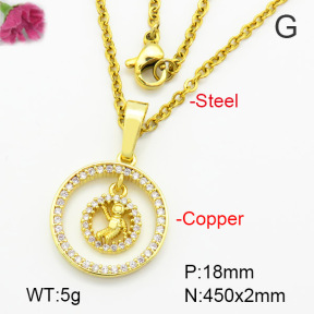 Fashion Copper Necklace  F7N400499vbmb-G030