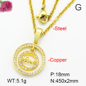 Fashion Copper Necklace  F7N400500vbmb-G030
