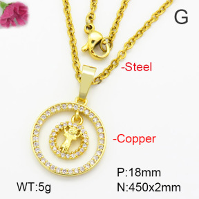 Fashion Copper Necklace  F7N400511vbmb-G030