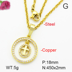 Fashion Copper Necklace  F7N400512vbmb-G030