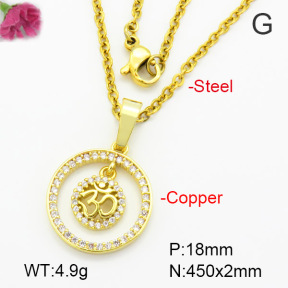 Fashion Copper Necklace  F7N400514vbmb-G030