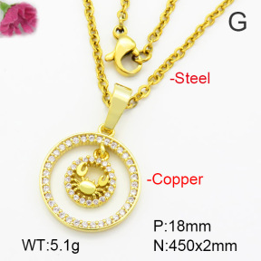 Fashion Copper Necklace  F7N400516vbmb-G030