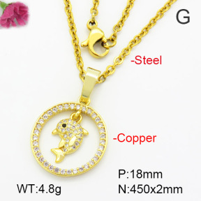 Fashion Copper Necklace  F7N400517vbmb-G030