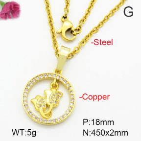 Fashion Copper Necklace  F7N400519vbmb-G030