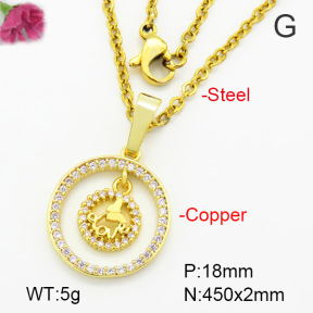 Fashion Copper Necklace  F7N400522vbmb-G030