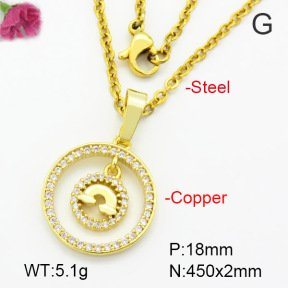 Fashion Copper Necklace  F7N400523vbmb-G030