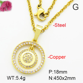 Fashion Copper Necklace  F7N400524vbmb-G030