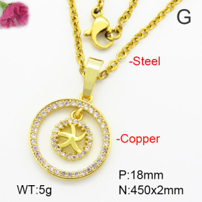 Fashion Copper Necklace  F7N400525vbmb-G030