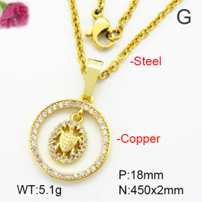 Fashion Copper Necklace  F7N400526vbmb-G030