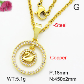 Fashion Copper Necklace  F7N400527vbmb-G030