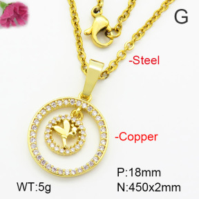 Fashion Copper Necklace  F7N400529vbmb-G030