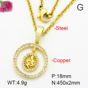 Fashion Copper Necklace  F7N400530vbmb-G030