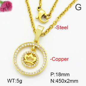Fashion Copper Necklace  F7N400531vbmb-G030