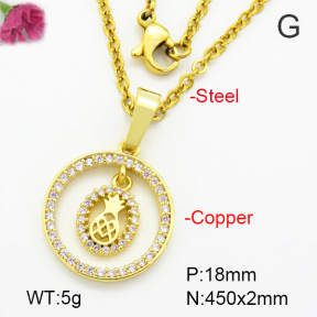 Fashion Copper Necklace  F7N400532vbmb-G030