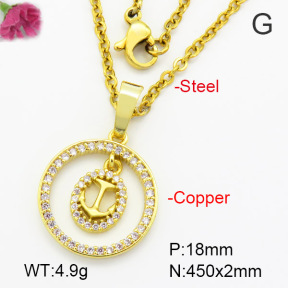 Fashion Copper Necklace  F7N400534vbmb-G030