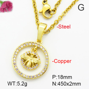 Fashion Copper Necklace  F7N400535vbmb-G030