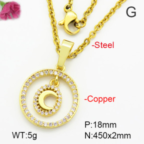 Fashion Copper Necklace  F7N400536vbmb-G030