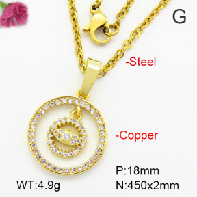 Fashion Copper Necklace  F7N400537vbmb-G030