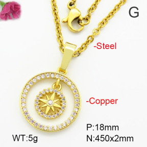 Fashion Copper Necklace  F7N400538vbmb-G030
