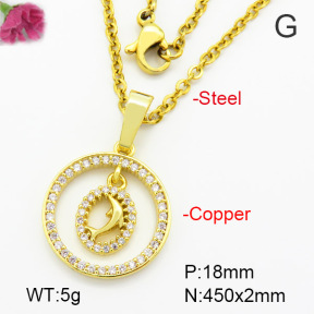 Fashion Copper Necklace  F7N400539vbmb-G030