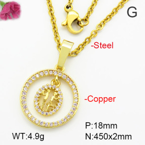 Fashion Copper Necklace  F7N400540vbmb-G030