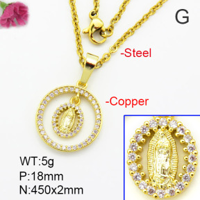 Fashion Copper Necklace  F7N400541vbmb-G030