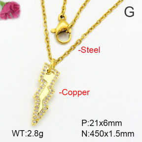 Fashion Copper Necklace  F7N400545vail-G030