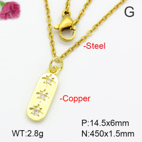 Fashion Copper Necklace  F7N400546aahm-G030
