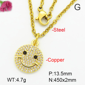 Fashion Copper Necklace  F7N400550aajp-G030