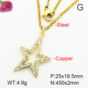 Fashion Copper Necklace  F7N400552vajj-G030