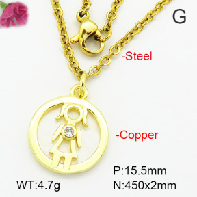 Fashion Copper Necklace  F7N400555avja-G030