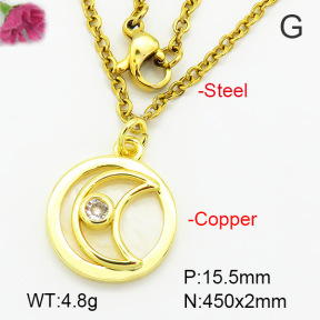Fashion Copper Necklace  F7N400556avja-G030
