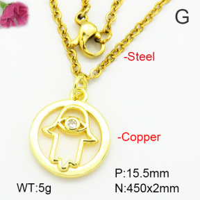Fashion Copper Necklace  F7N400557avja-G030