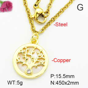 Fashion Copper Necklace  F7N400559avja-G030