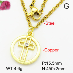 Fashion Copper Necklace  F7N400560avja-G030