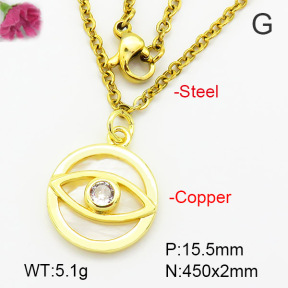 Fashion Copper Necklace  F7N400562avja-G030